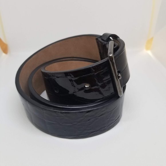 Alaia Paris Crocodile Leather Belt Black XS main image 6